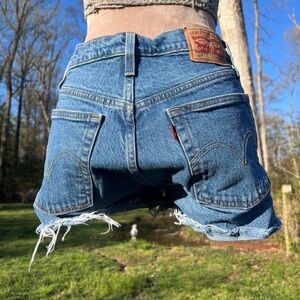 Levi's Classic Blue Denim Shorts